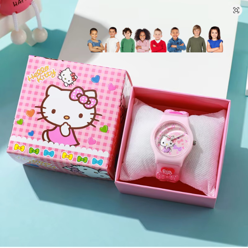 Sanrio Kid’s Quartz Watch, Hello Kitty, Kuromi, Cinnamoroll, Little Twin Stars,