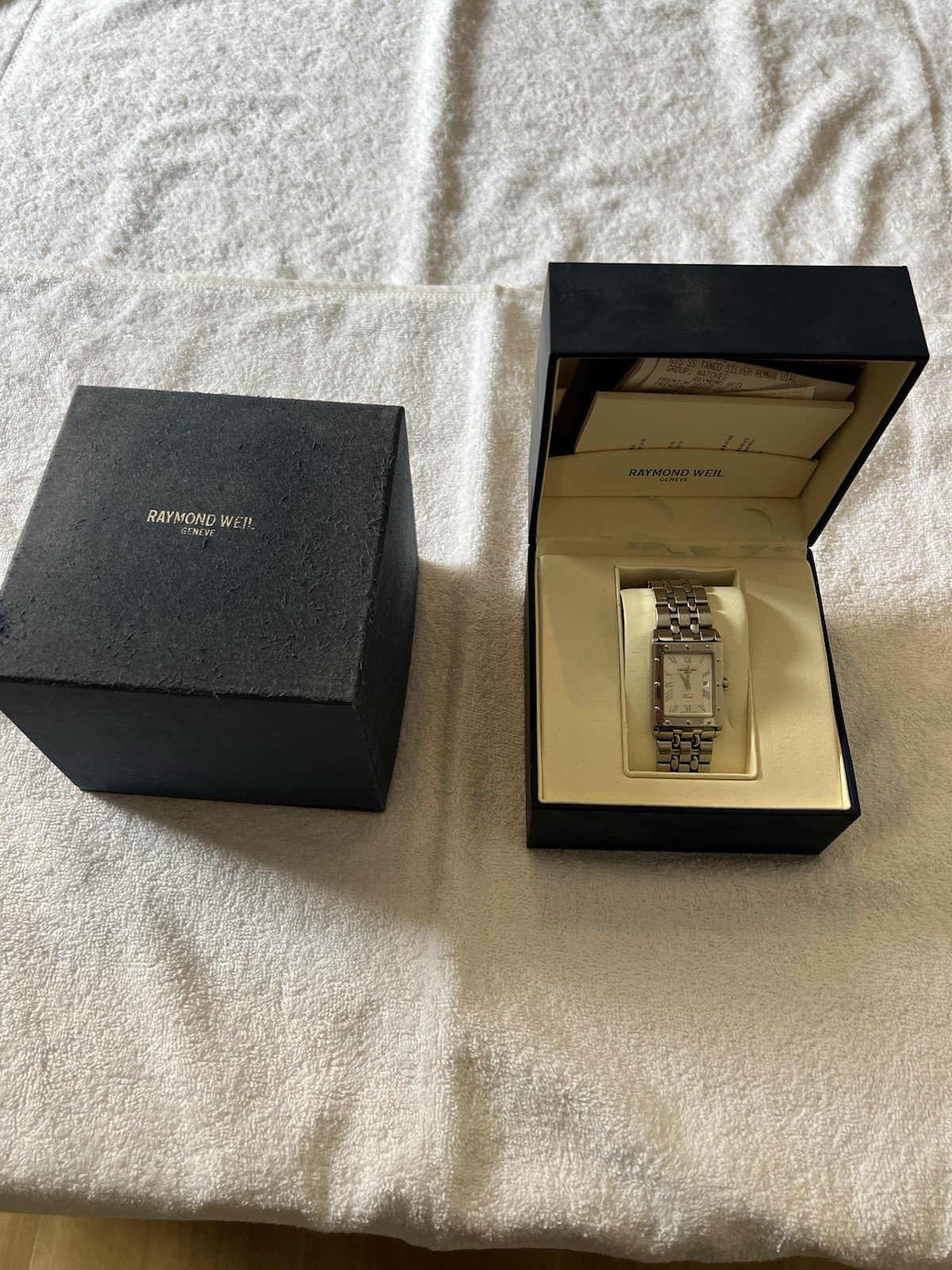 Raymond Weil Tango 5381 Quartz Stainless Steel Bracelet Date Sapphire Box