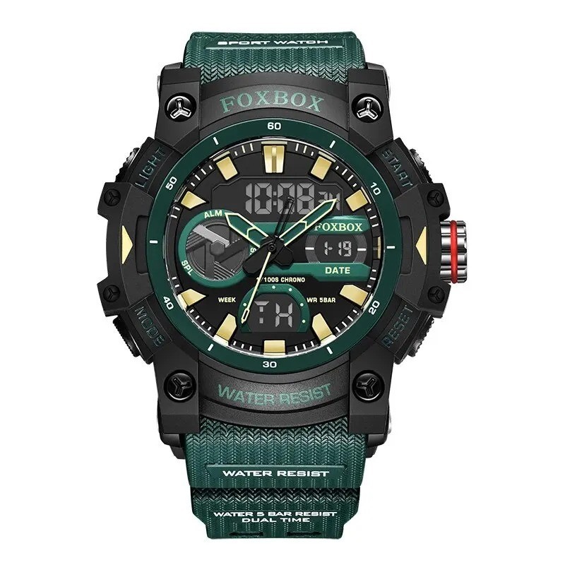 LIGE Men Digital Watch Luxury Fashion Dual Display Waterproof Sport Casual Wrist