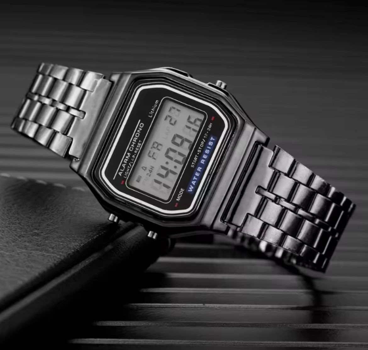 F-91W-1 Men’s 2025 Digital Watch Gray Resin Classic Alarm Light Waterproof