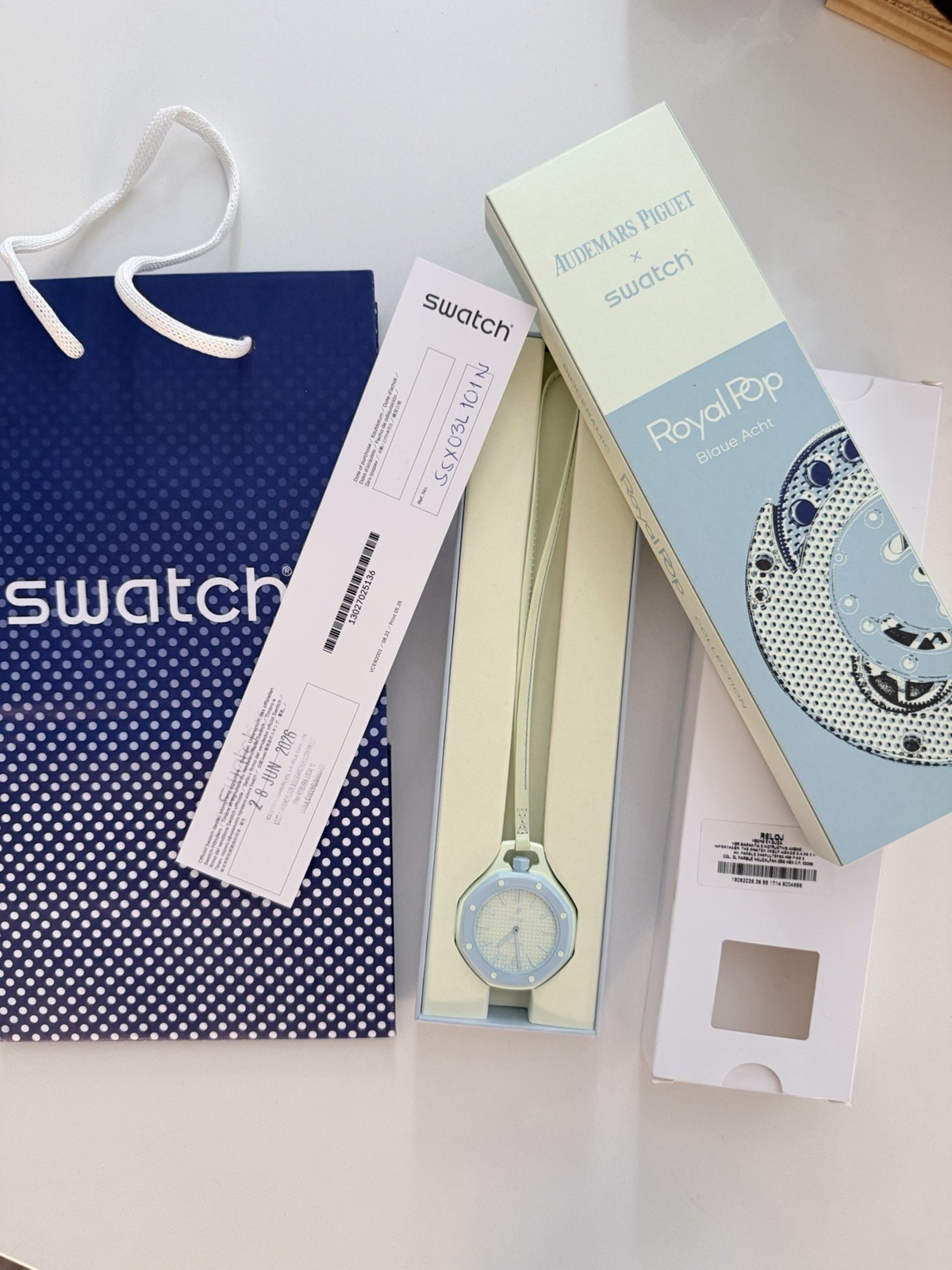 Swatch x Audemars Piguet AP Bioceramic Royal Pop Blaue Acht ✅100% AUTHENTIC✅