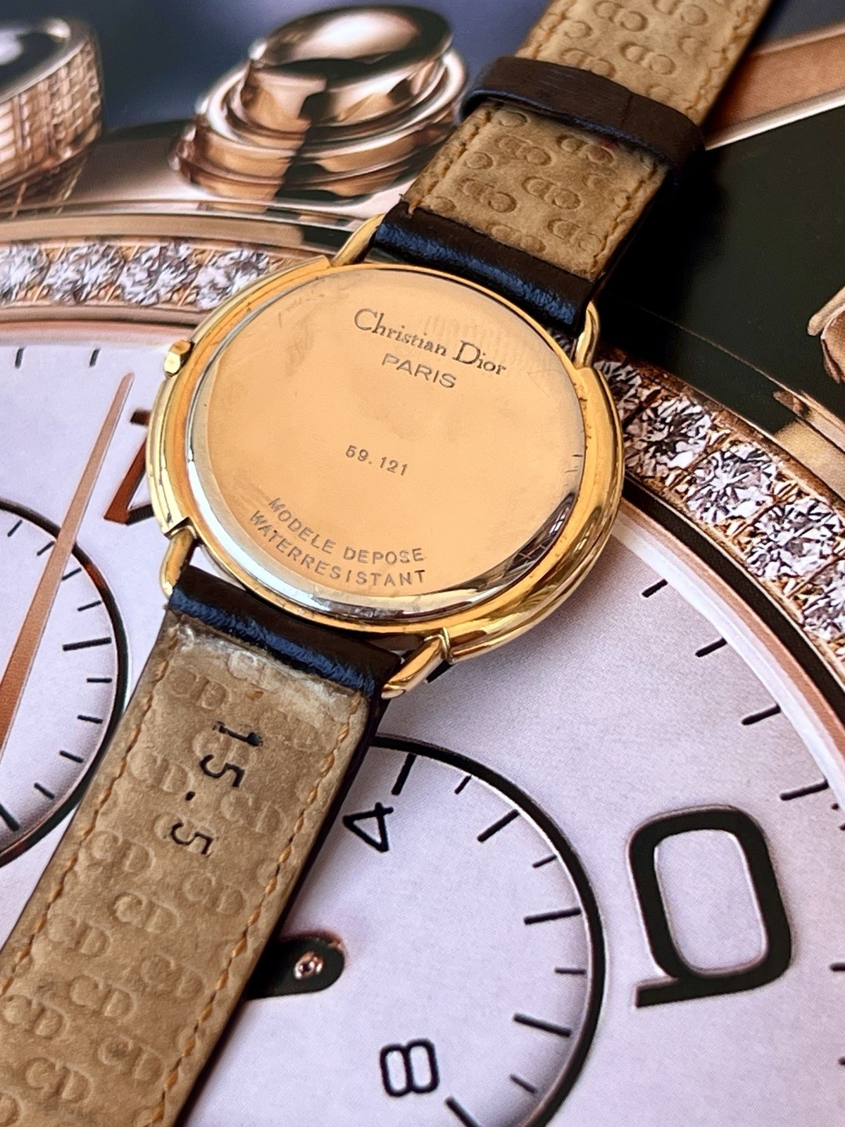 Vintage Christian Dior Gold Plated Watch | Step Case & Swiss Quartz Movement
