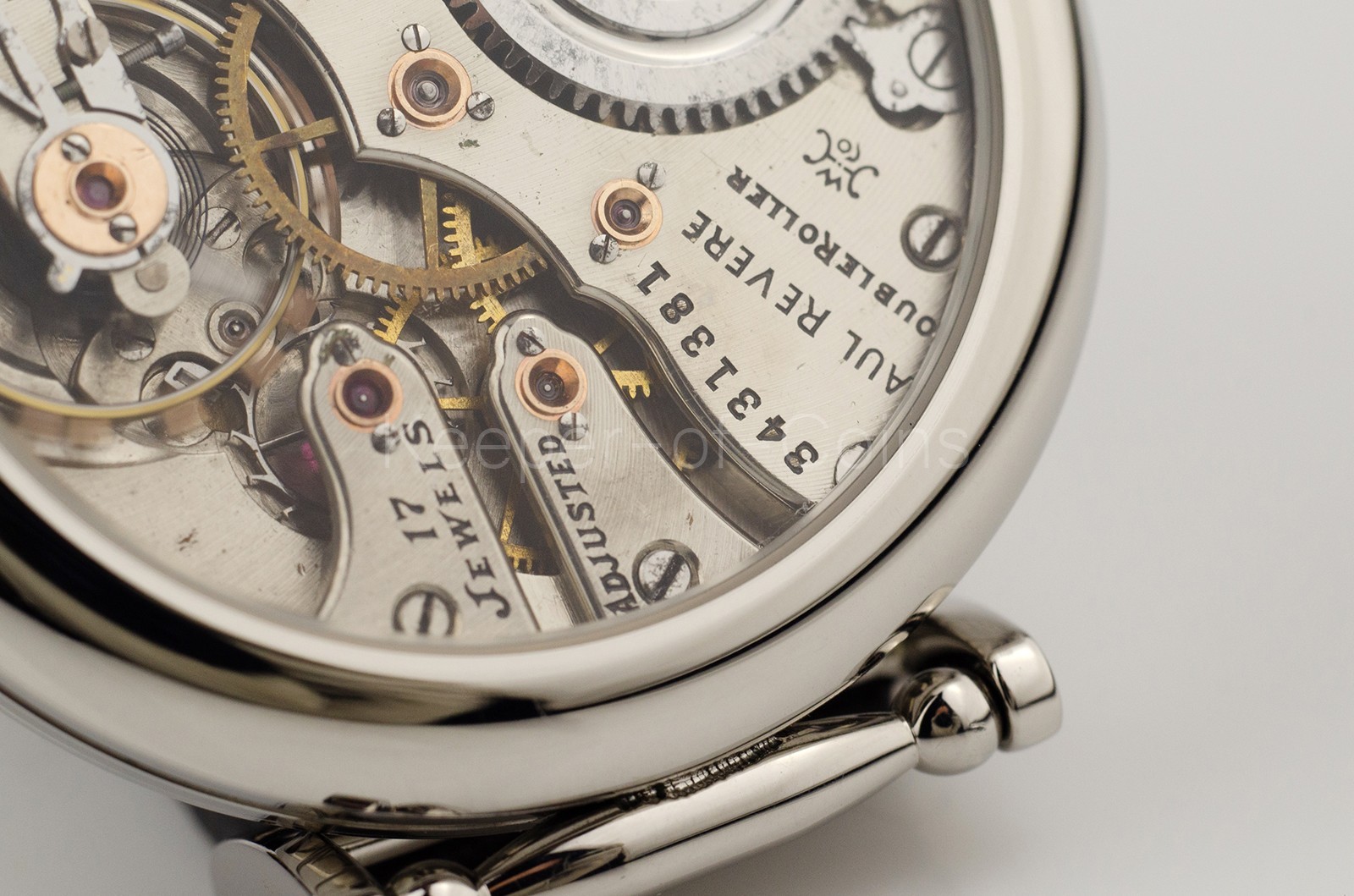 MENS WRIST WATCH USA VINTAGE HAMPDEN 12 SIZE MOVEMENT MARRIAGE WATCH CUSTOM MADE