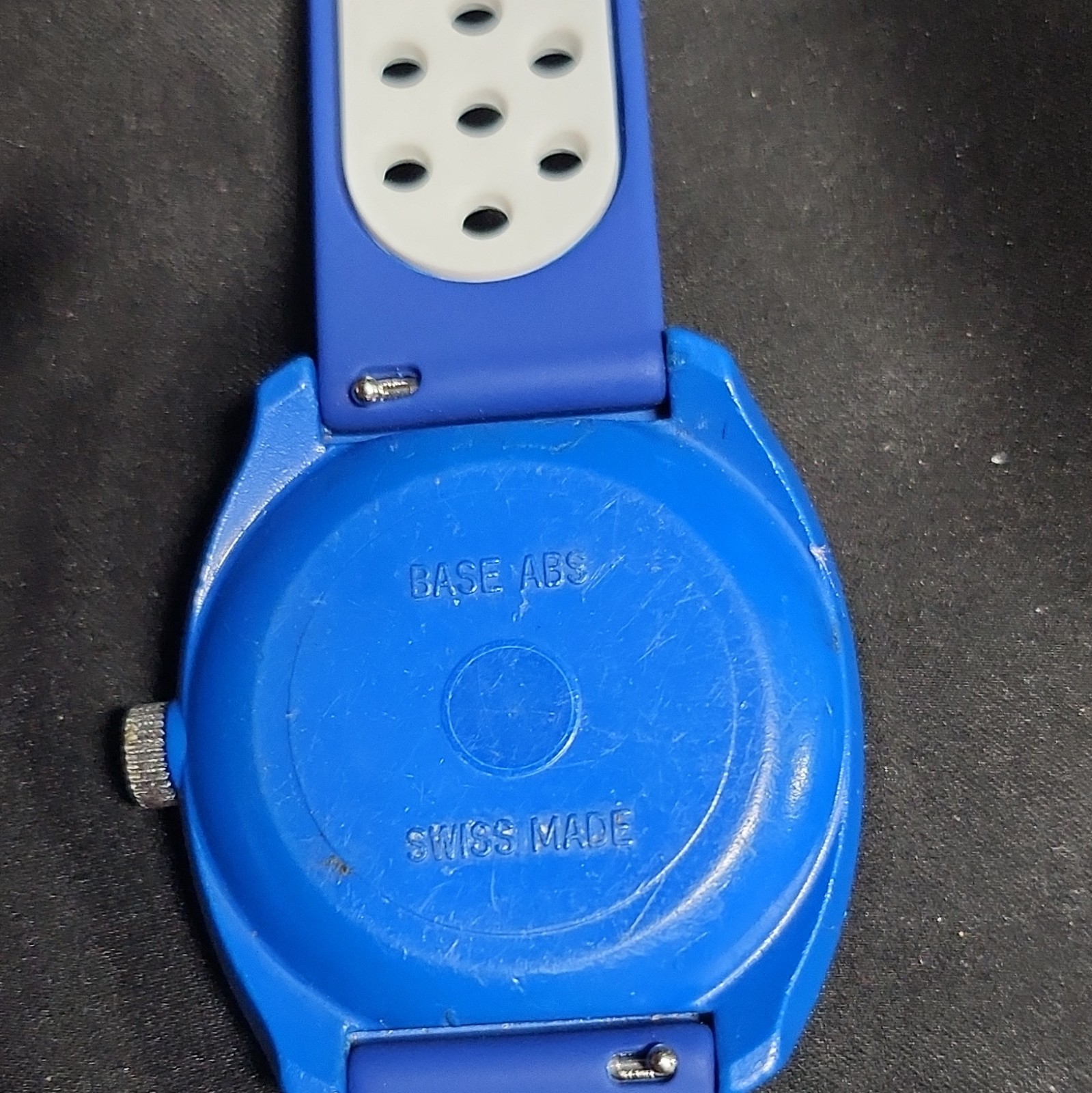 Lucerne Digital Quartz Vintage 34mm Stainless Silver Case Blue Dial + Strap
