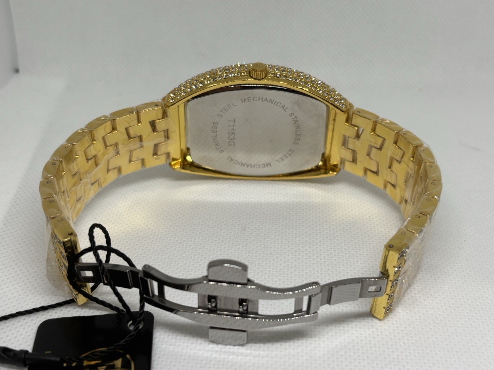 BIBI Luxury Gold Iced Crystal Men’s Watch Date Display Box & Papers New