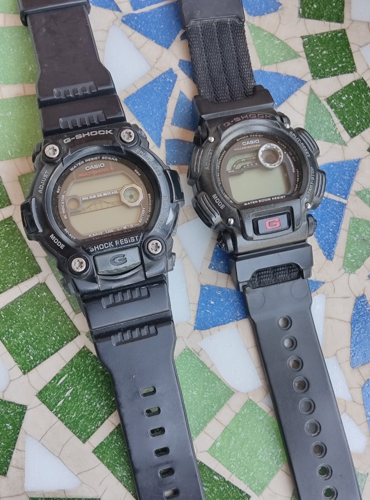 Vintage Lot LCD Digital Watches Casio G-Shock GW-7900 DW-9400