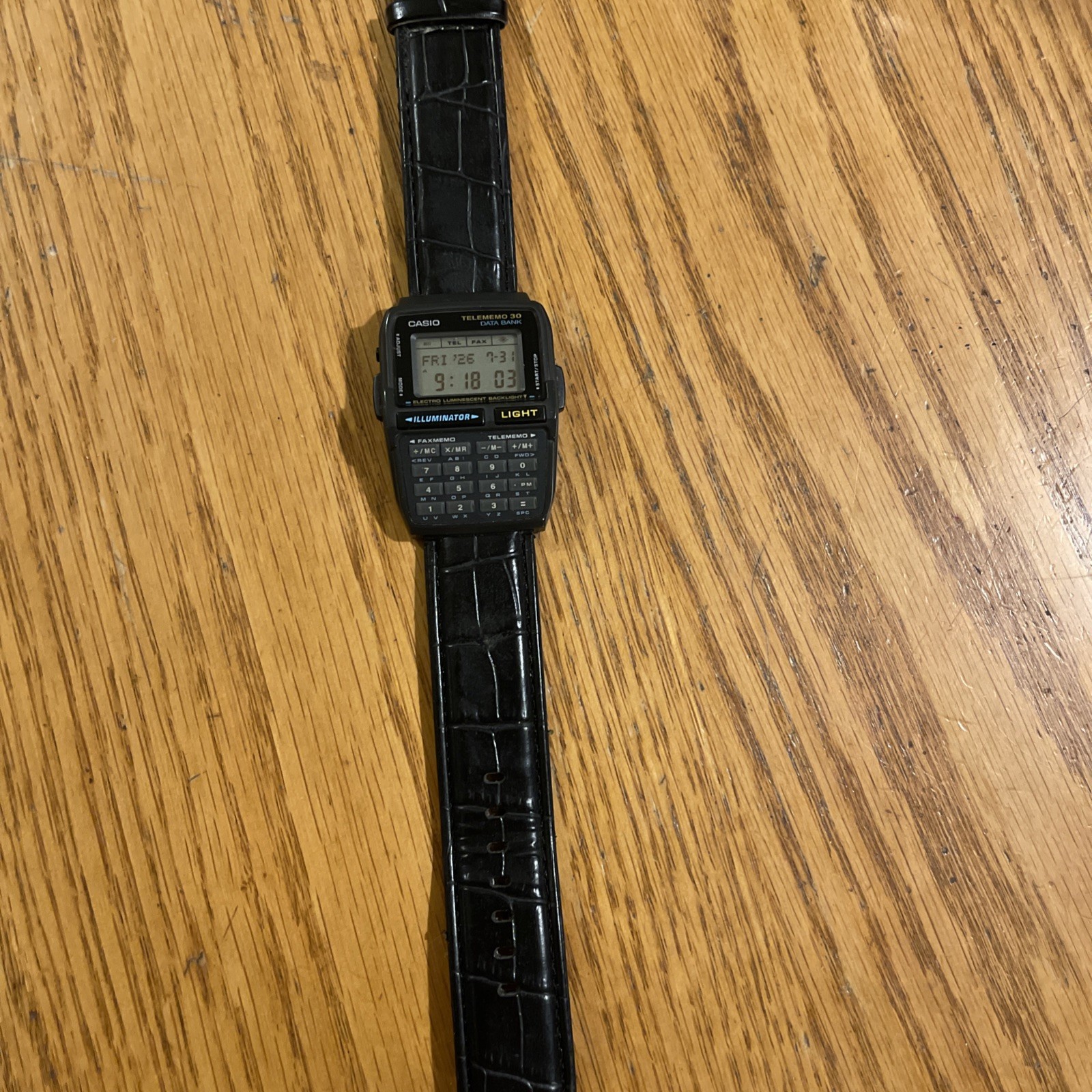 Vintage Casio Telememo 30 Data Bank DBC-30 Calculator 1253 Digital Watch New Bat