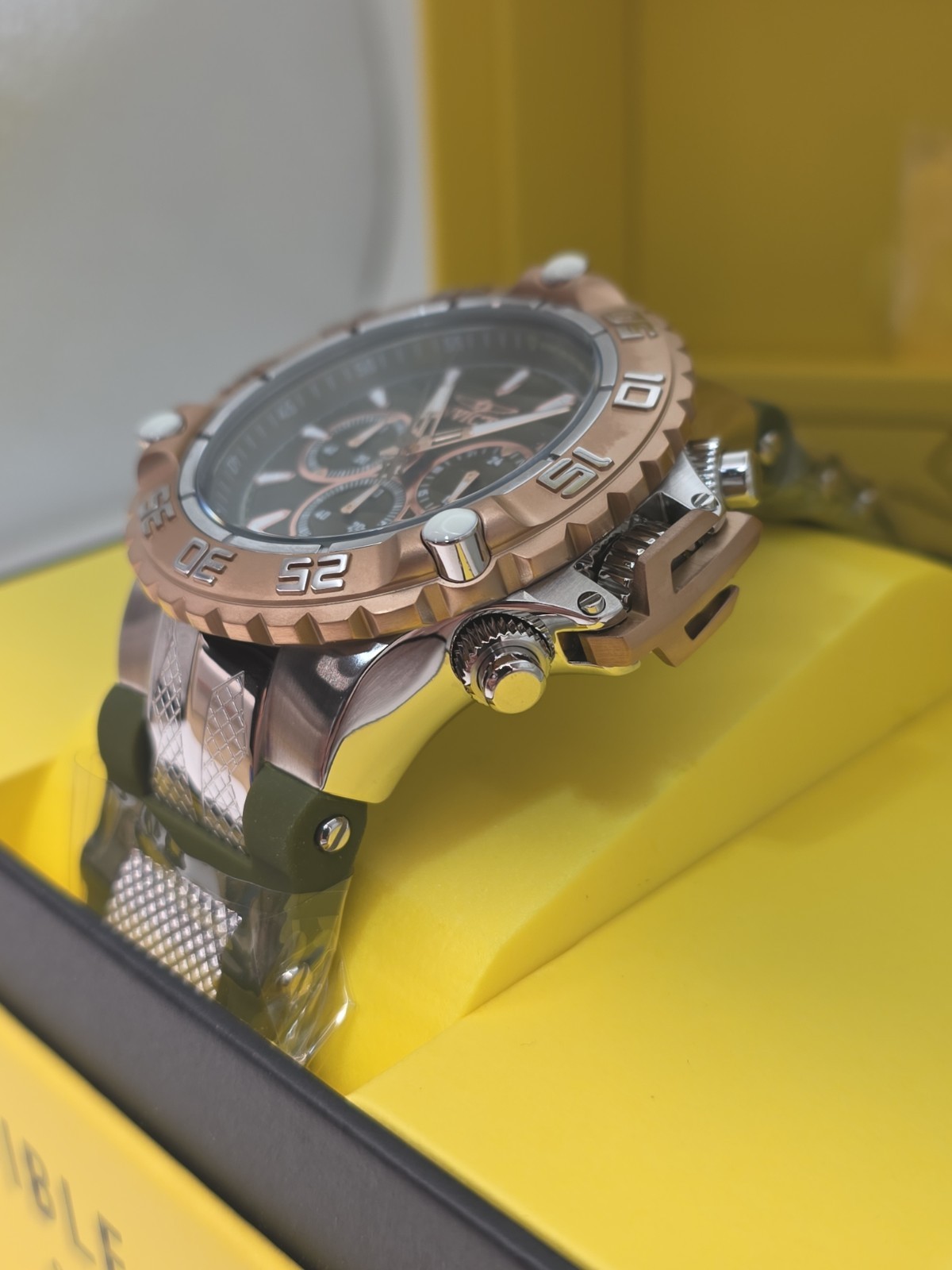 Invicta Subaqua Poseidon Men’s Watch – 55.4mm, Olive Green, Steel (48555)