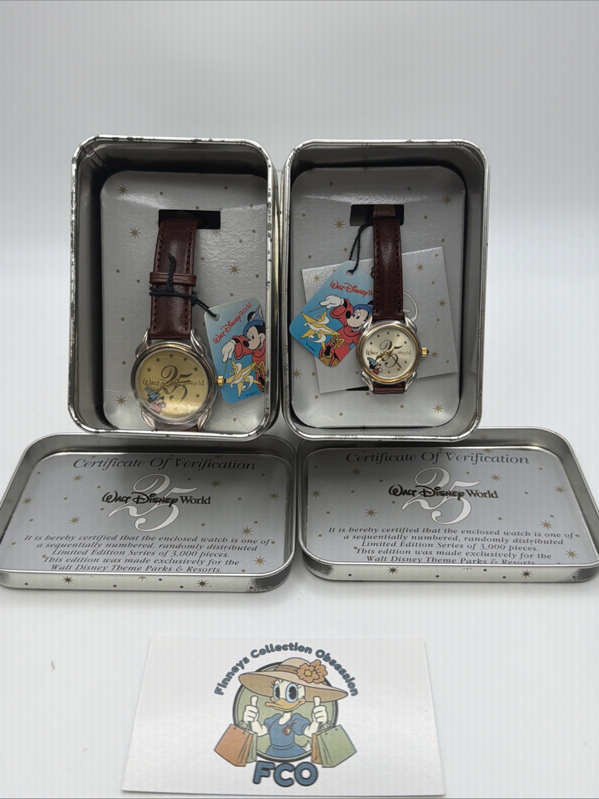 Disney Mickey Mouse Walt Disney World 25th Anniversary Men’s and Woman Set