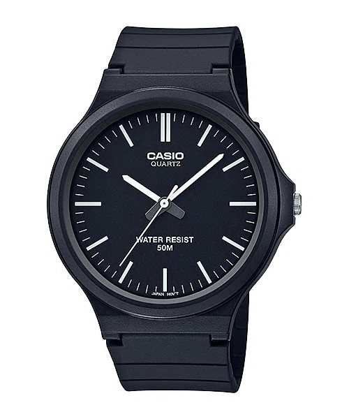Casio MW240-1EV, Men’s Black Resin Watch, Analog, 50 Meter WR. 43MM Case, NEW