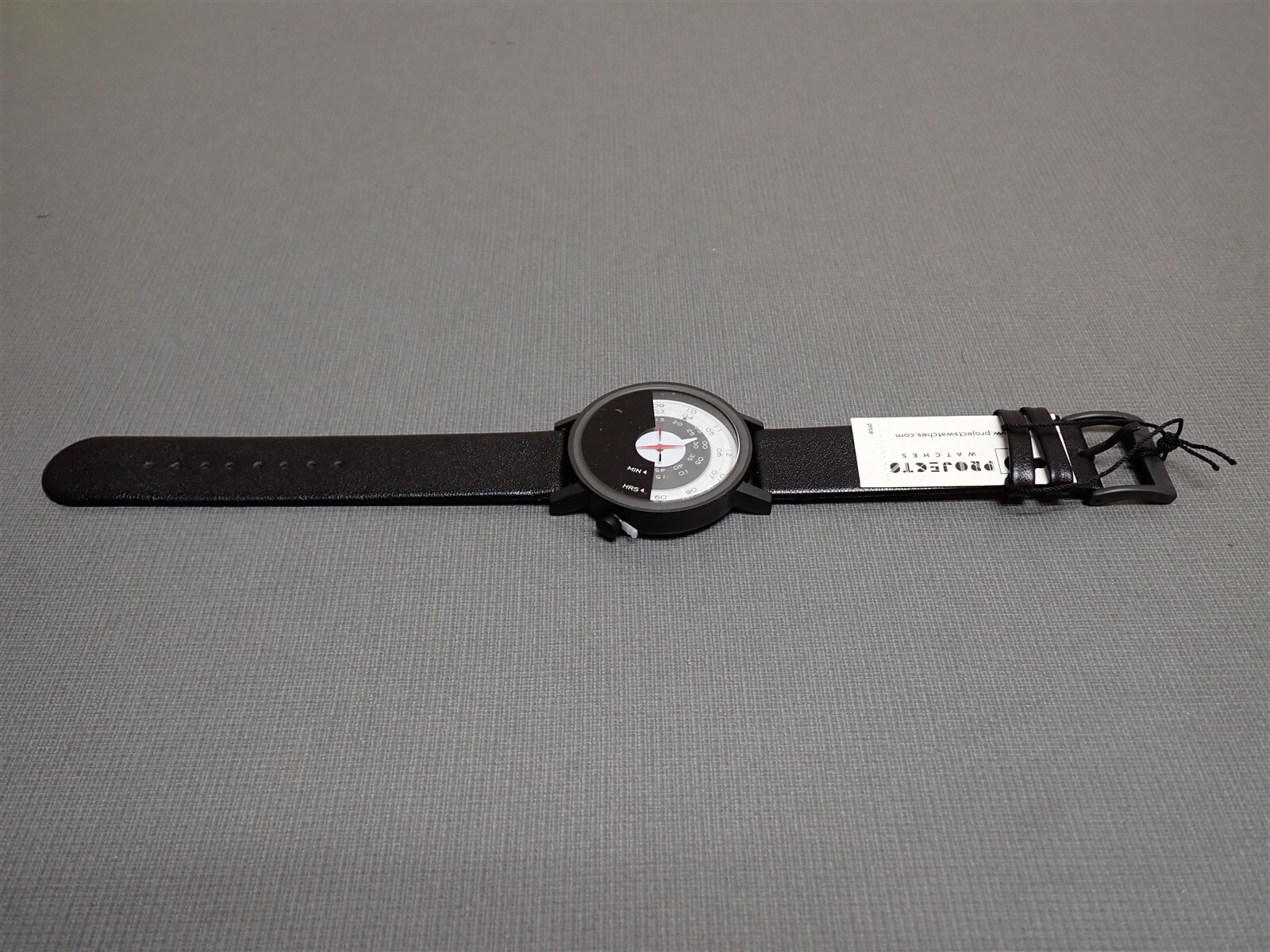 NEW Projects Watches PJT-7901BK Beyond The Horizon 40mm Black Leather Band Watch