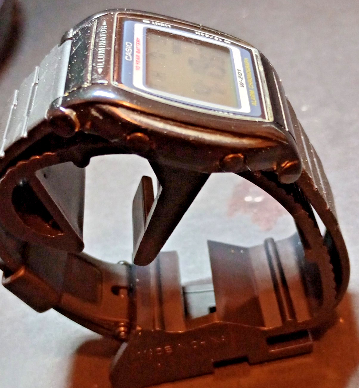 Casio W201-1AV, Digital Chronograph Watch, Resin Band, Alarm, 10 Year Battery
