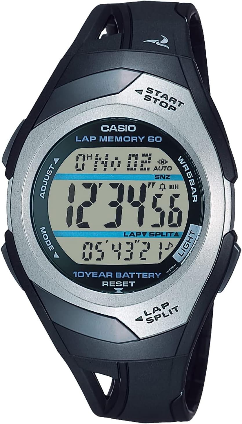 New Casio STR-300CJ-1JH Mens Watch Black Japan
