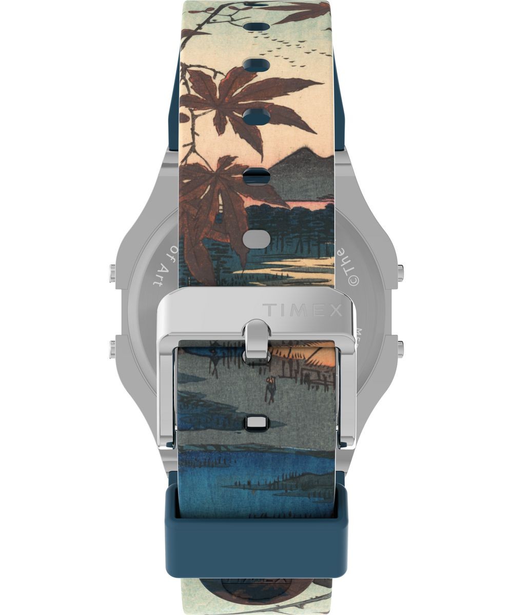 Timex Multicolour Unisexs Digital Watch The Met X Hiroshige TW2W25300