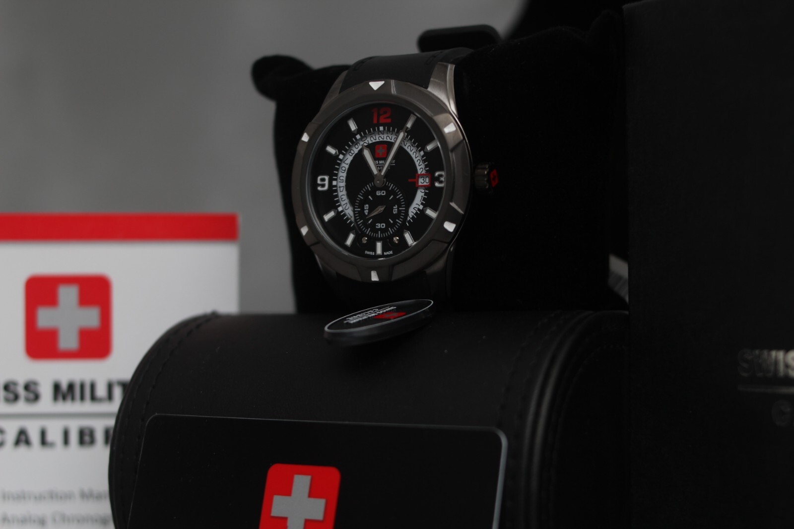 Swiss Military Calibre Revolution Men’s Watch Black Rubber Strap 06-4R5-04-007R