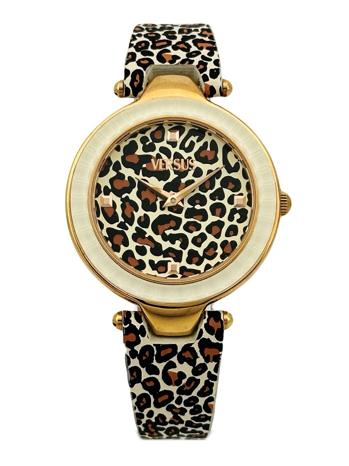Versus by Versace SQ1040013 Sertie Multicolour Textured Glass Bezel Strap Watch