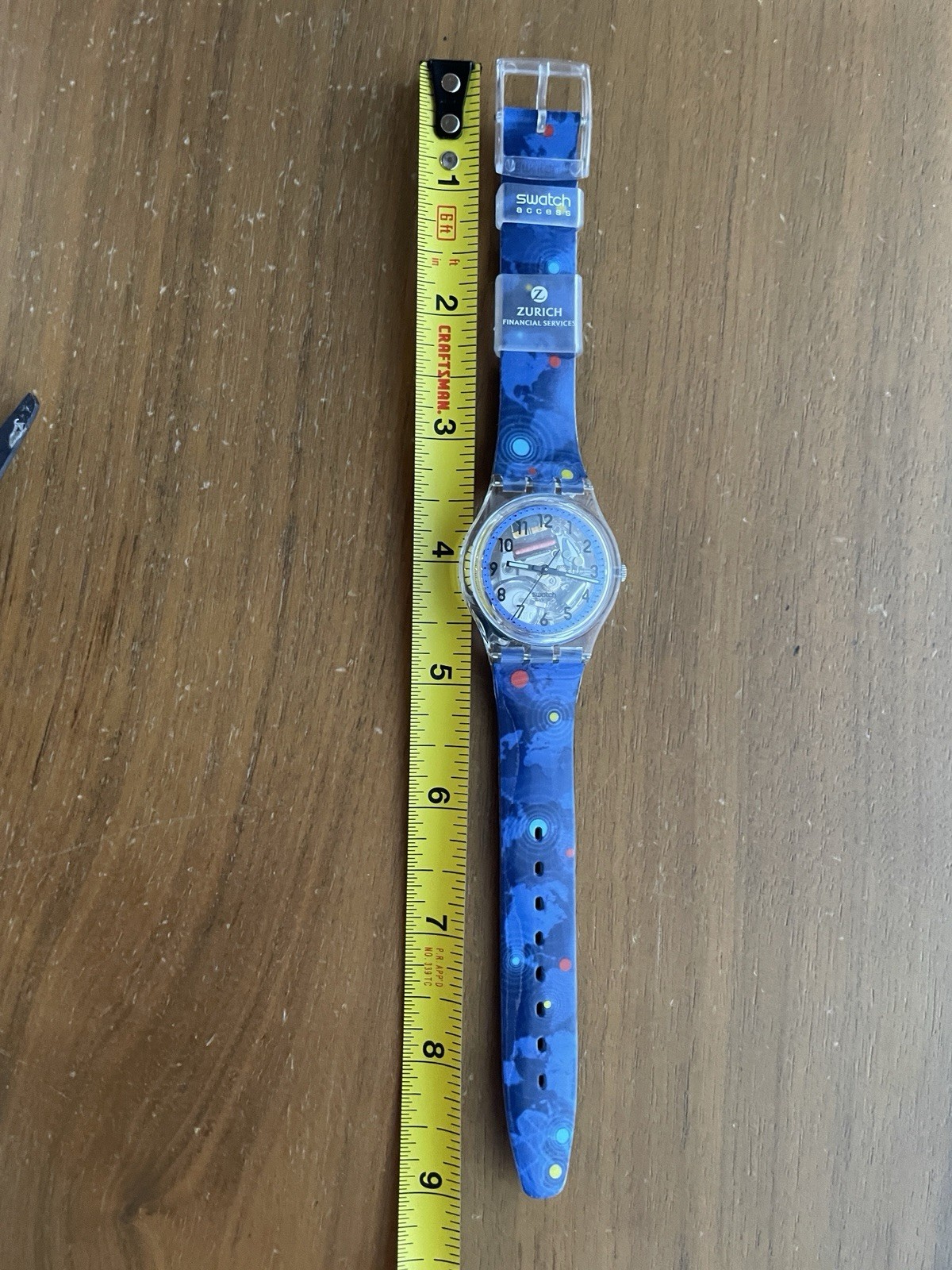 Swatch Watch Zurich Financial Services SKK103Z Swiss Skeleton Vintage Watch