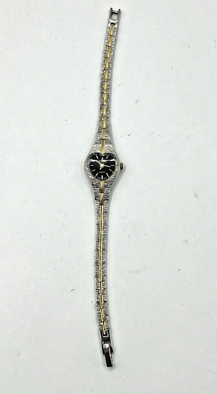 VINTAGE HELBROS QUARTZ 24623 LADIES WATCH ~ RUNNING ~