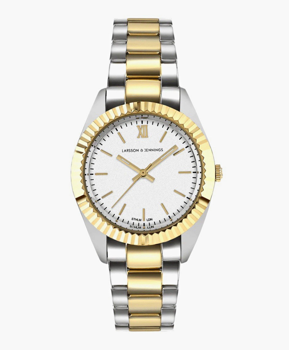 Larsson & Jennings Women’s Two-Tone Bracelet Watch Quartz Analog White Dial
