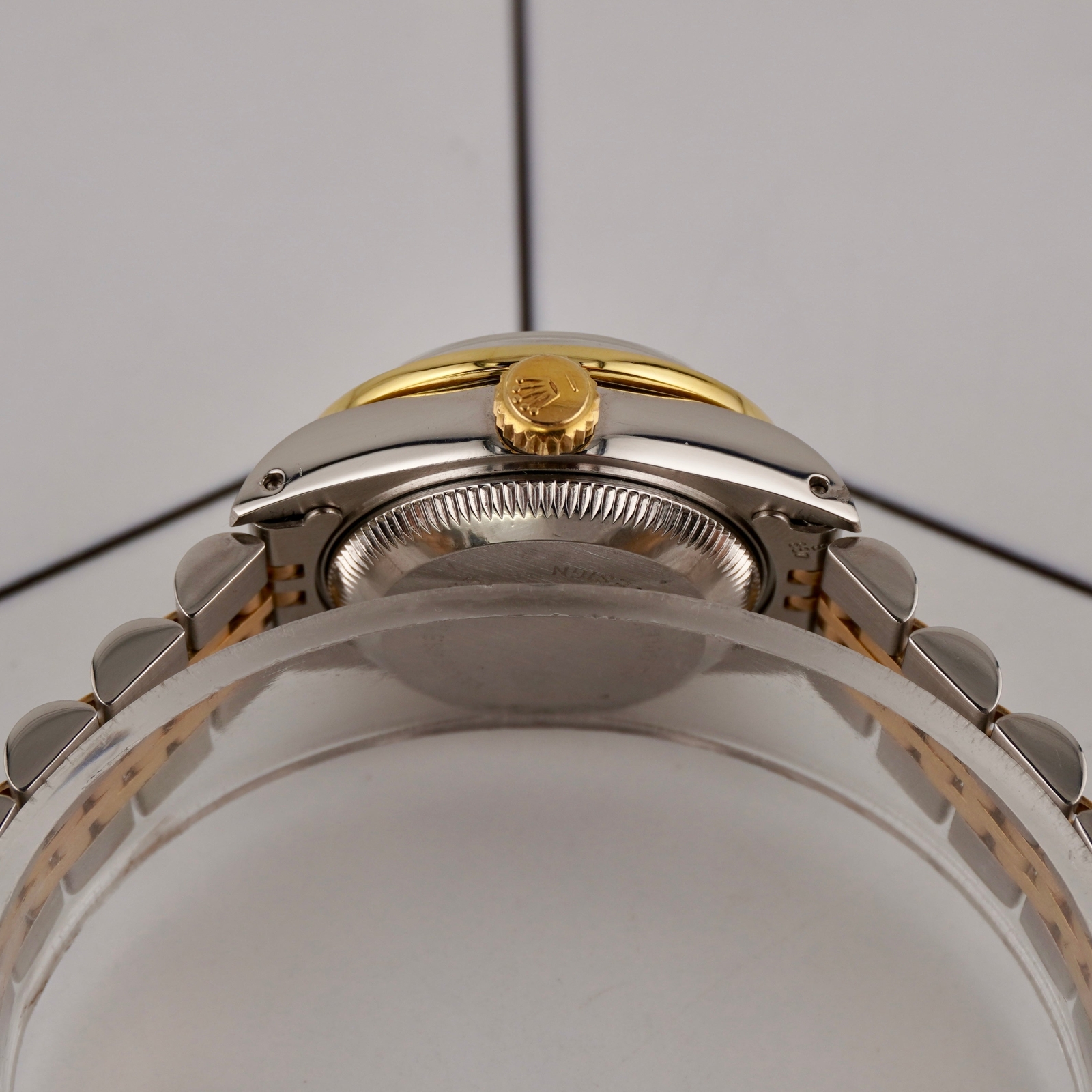 Rolex Ladies Datejust 26mm 18k Gold & Steel Watch 1.25ct Diamonds Green Dial