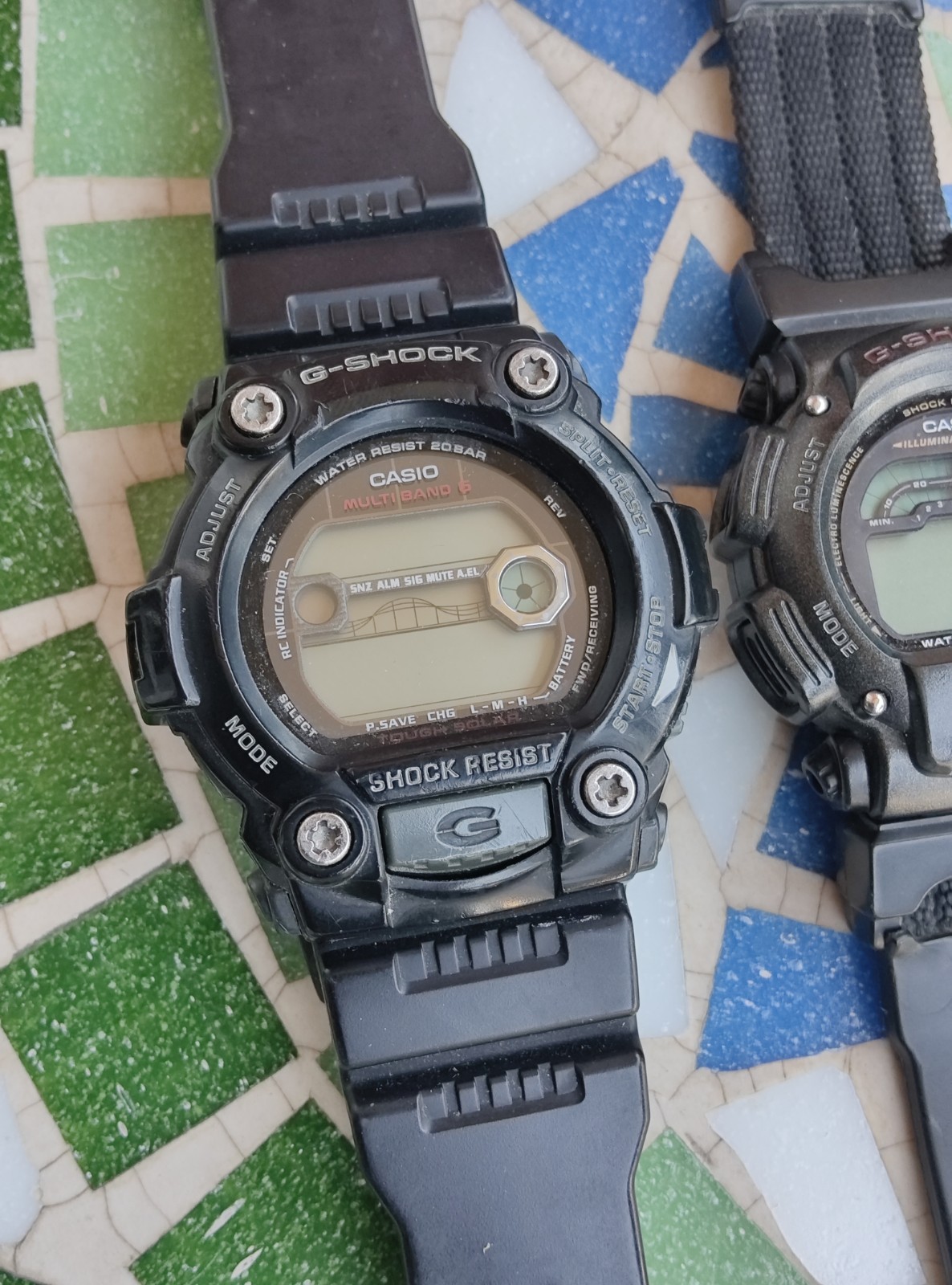 Vintage Lot LCD Digital Watches Casio G-Shock GW-7900 DW-9400