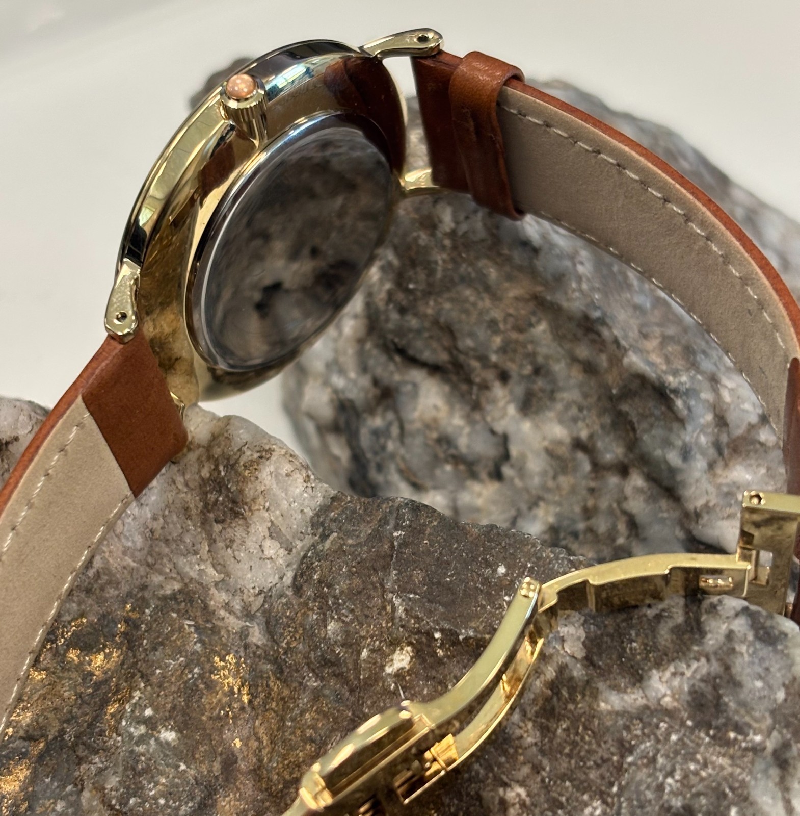 Clogau Welsh Small 19.5cm Staineless Steel Yellow & Rose Cynefin Watch Wales