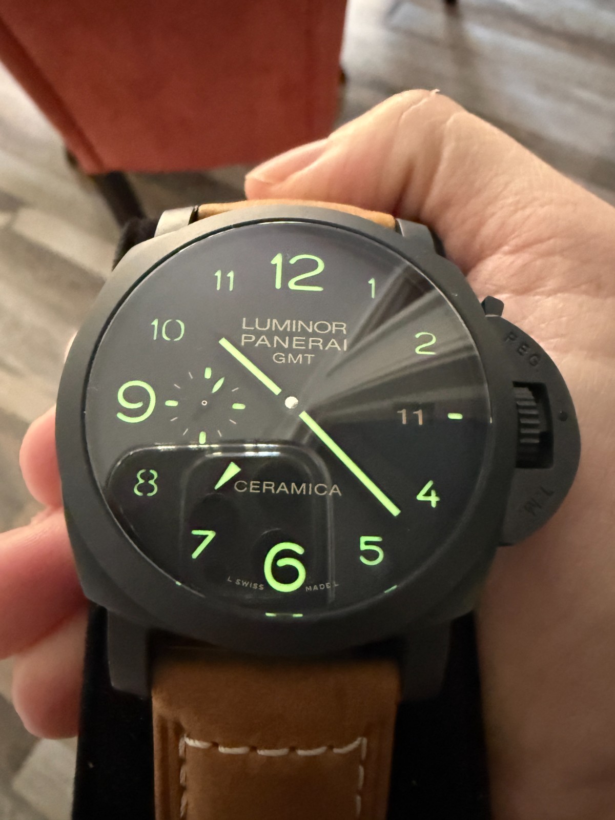 Panerai Luminor Ceramica GMT Men’s Black Watch – PAM00441 0441,441