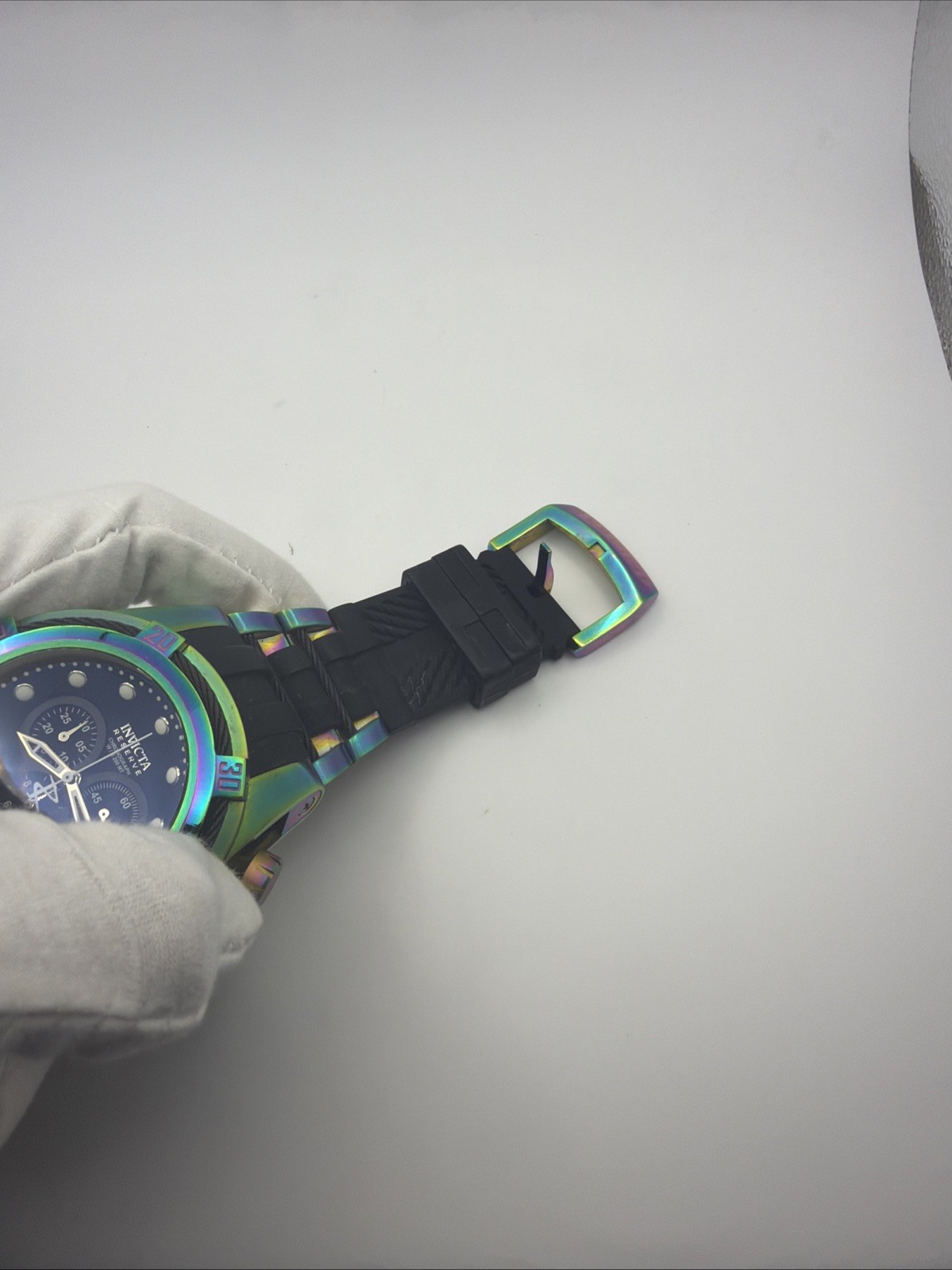 Invicta Reserve Bolt 22841 Men’s 53mm Iridescent Rainbow Swiss Chronograph Watch