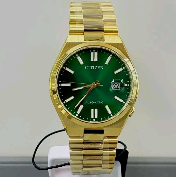 CITIZEN Mechanical Automatic Stainless Steel 40 MM Green Dial Watch NJ0152-51X
