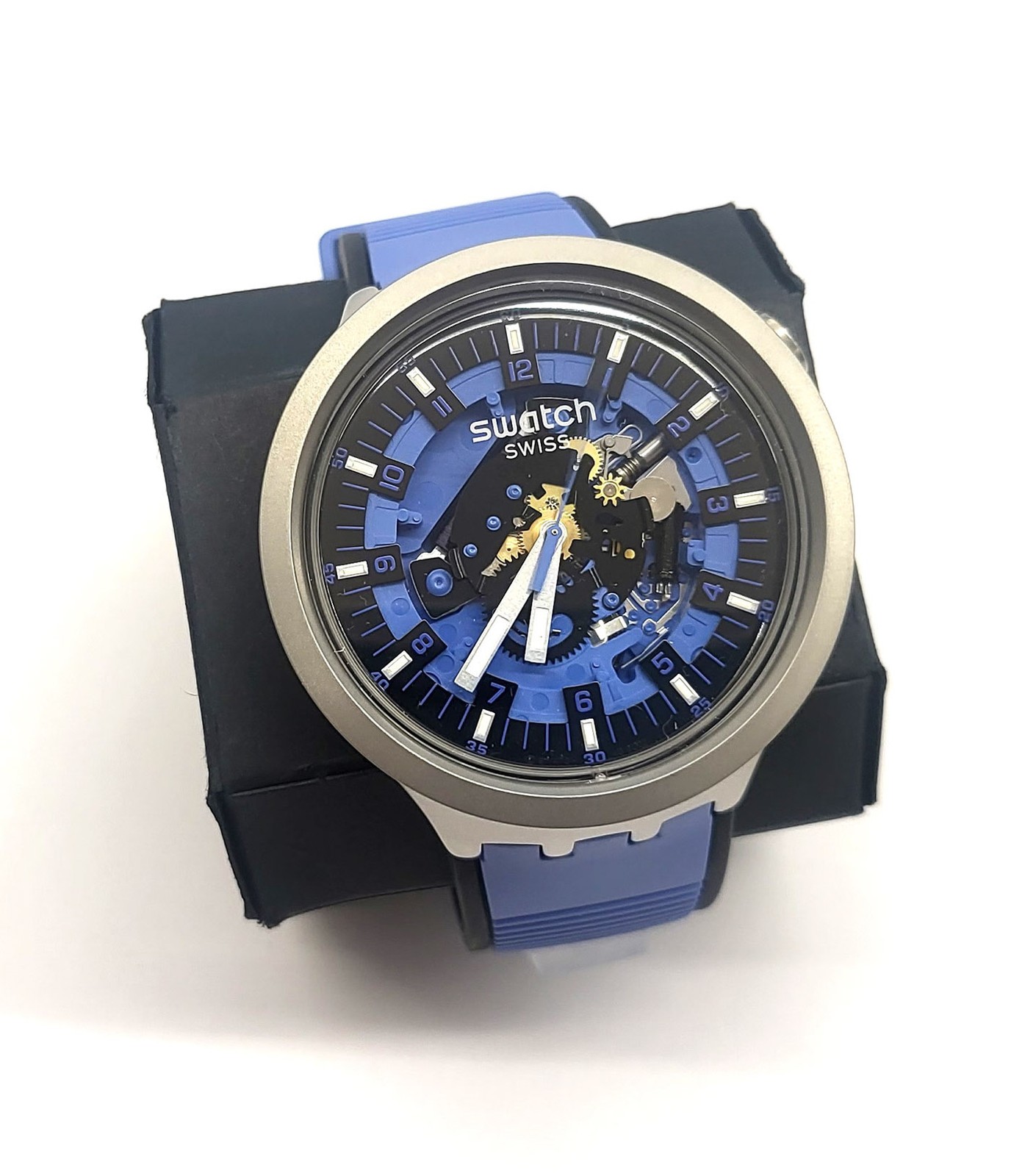 SWATCH IRONY Big Bold 2023 – SB07S106 – Azure Blue Daze – New