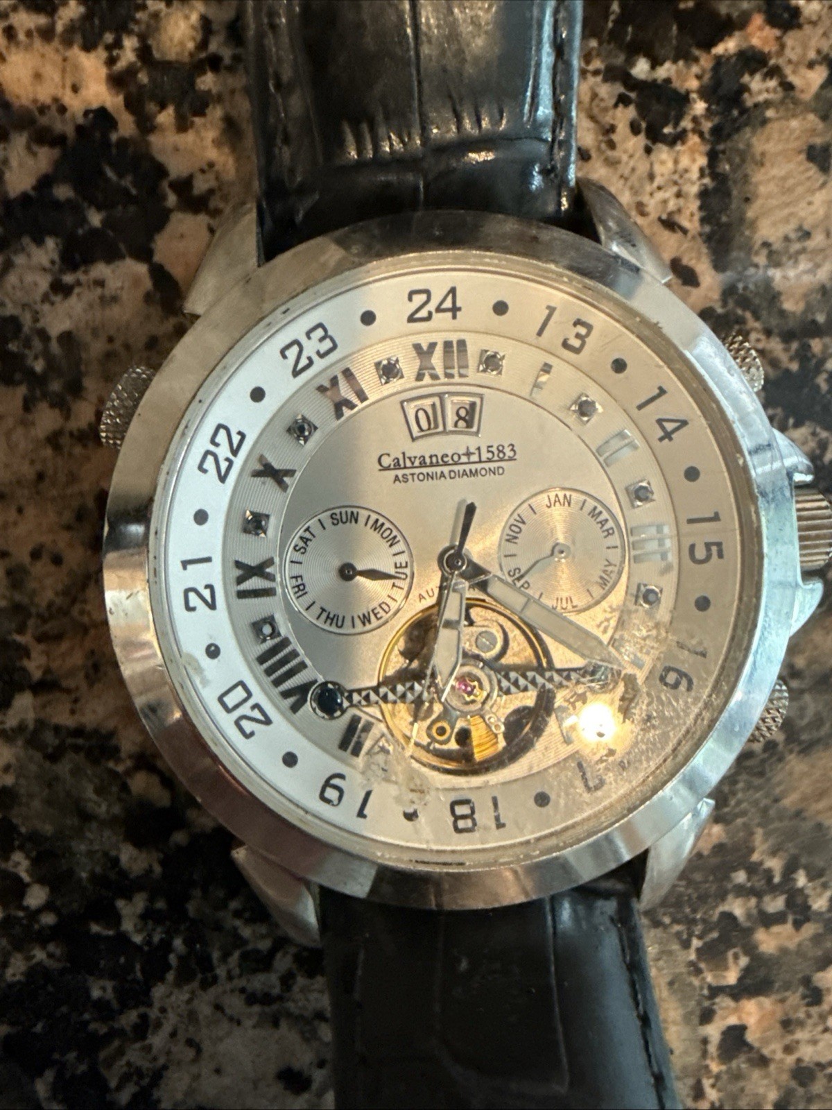 Calvaneo 1583 Astonia Diamond Automatic, model CM-ASPD-1. SEE DESCRIPTION