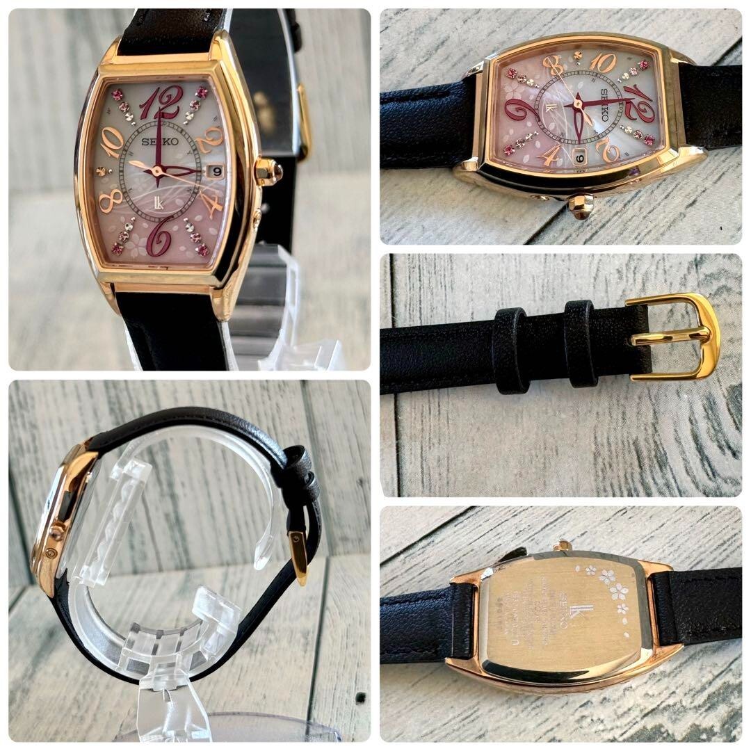 SEIKO LUKIA 1B32-0AA0 Watch Radio Solar SAKURA Limited Edition Check description