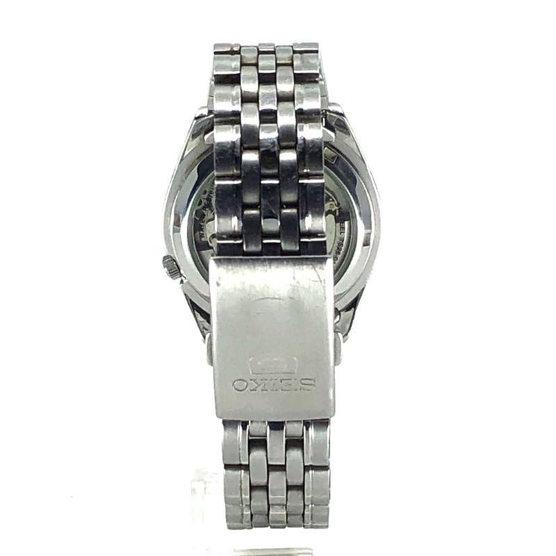 Seiko 5 Automatic Stainless Steel Silver Blue Yellow Watch 7S26-01V0