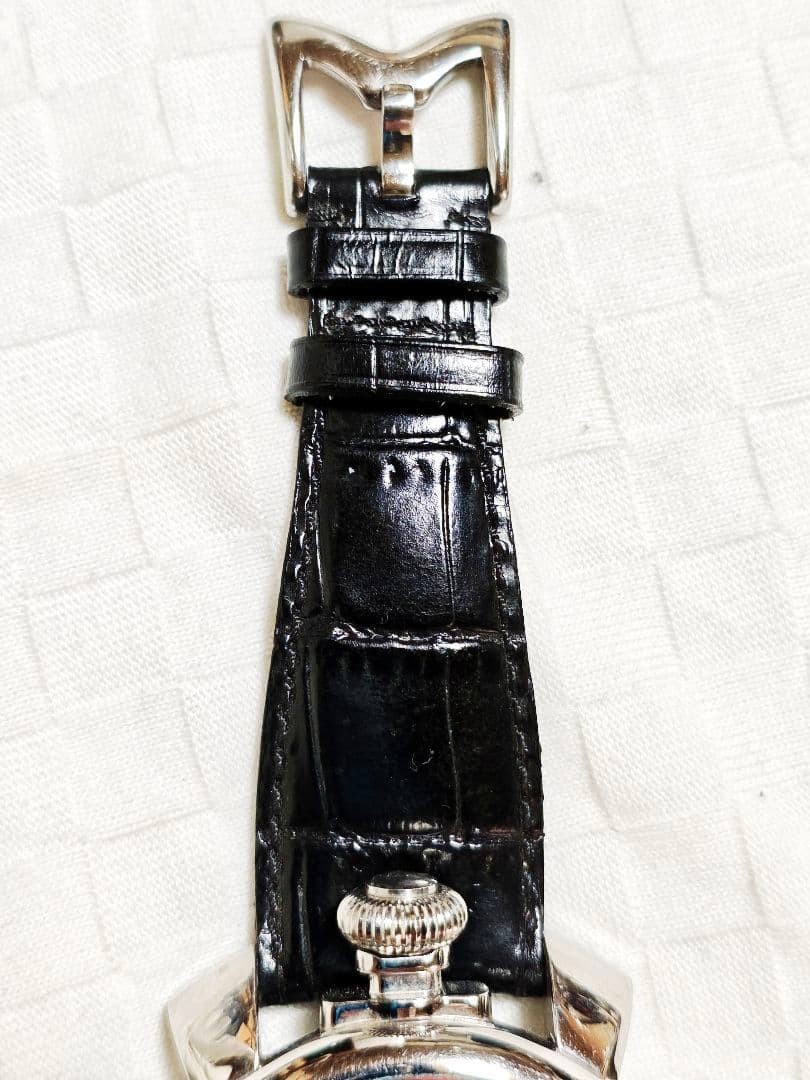 GaGa MILANO Manuale 48 Watch 48mm Black Dial Vintage Rare Japan Limited