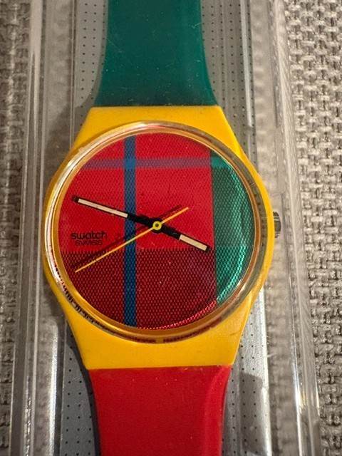 1985 Swatch McGregor (GJ100) Vintage Swatch Watch – Mint condition never used!