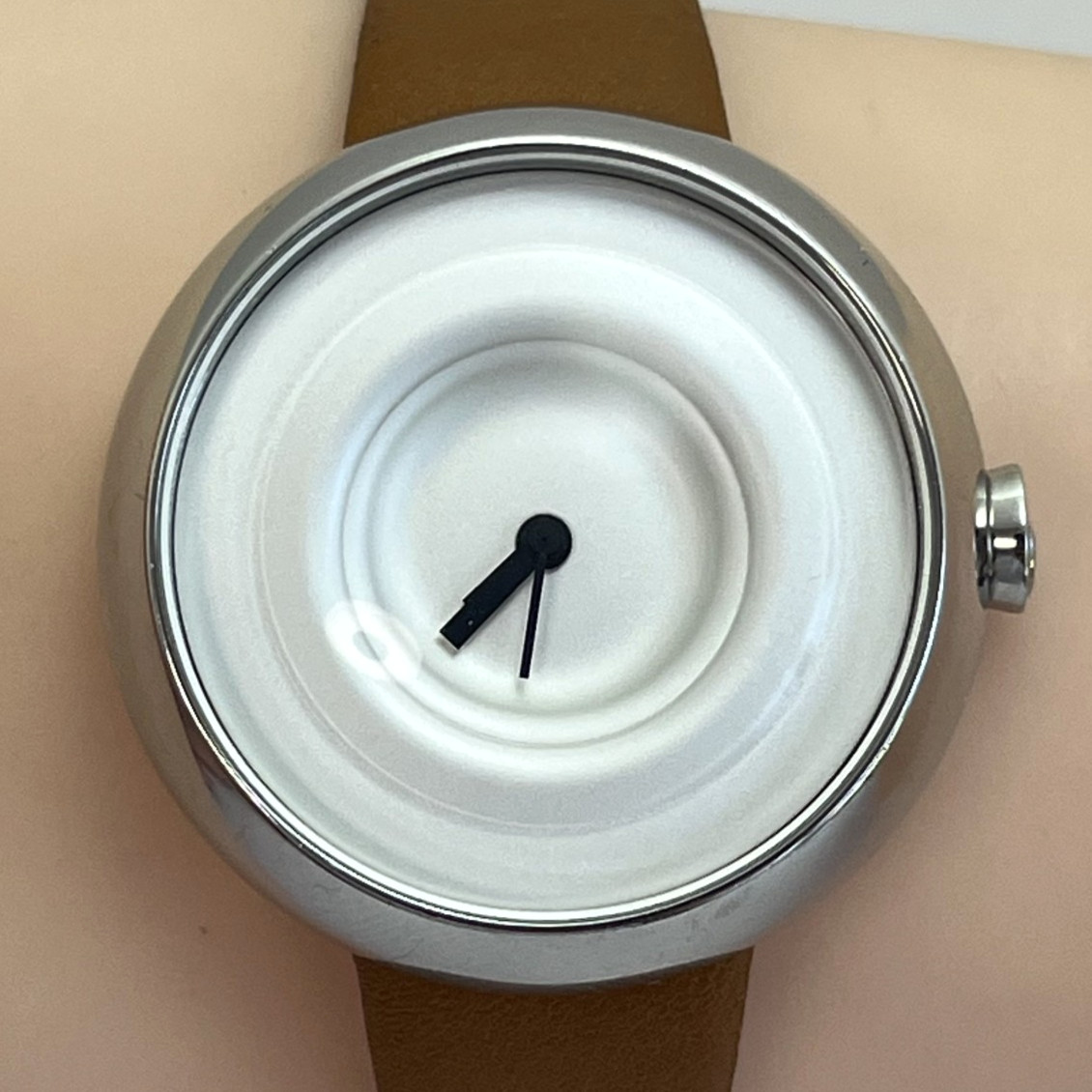 TACS LITTLE DROP Water Ripple Design Quartz Watch TS1301 Minimalist Leather#944B