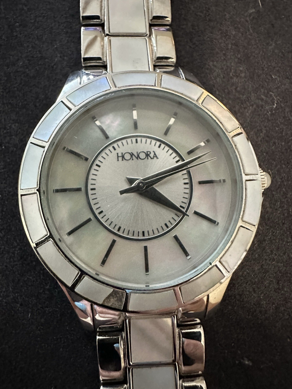 Honora Women’s Quartz Analog Watch Mother of Pearl Dial Steel Bracelet 30m WR