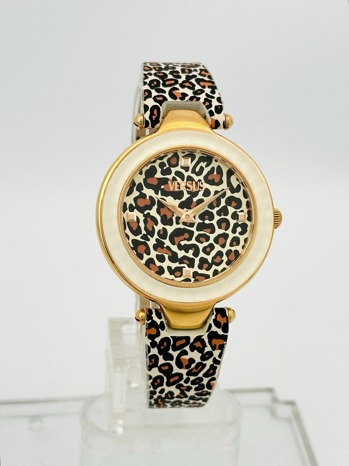 Versus by Versace SQ1040013 Sertie Multicolour Textured Glass Bezel Strap Watch