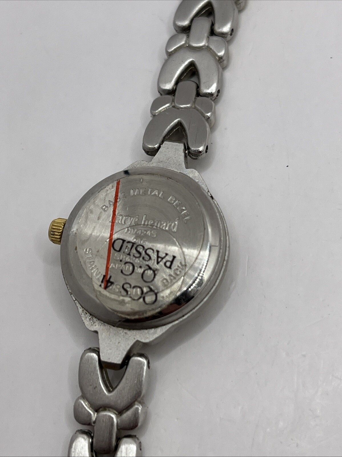 Harve Benard Women’s Two Tone Quartz Watch 6.75″ Band- New Battery