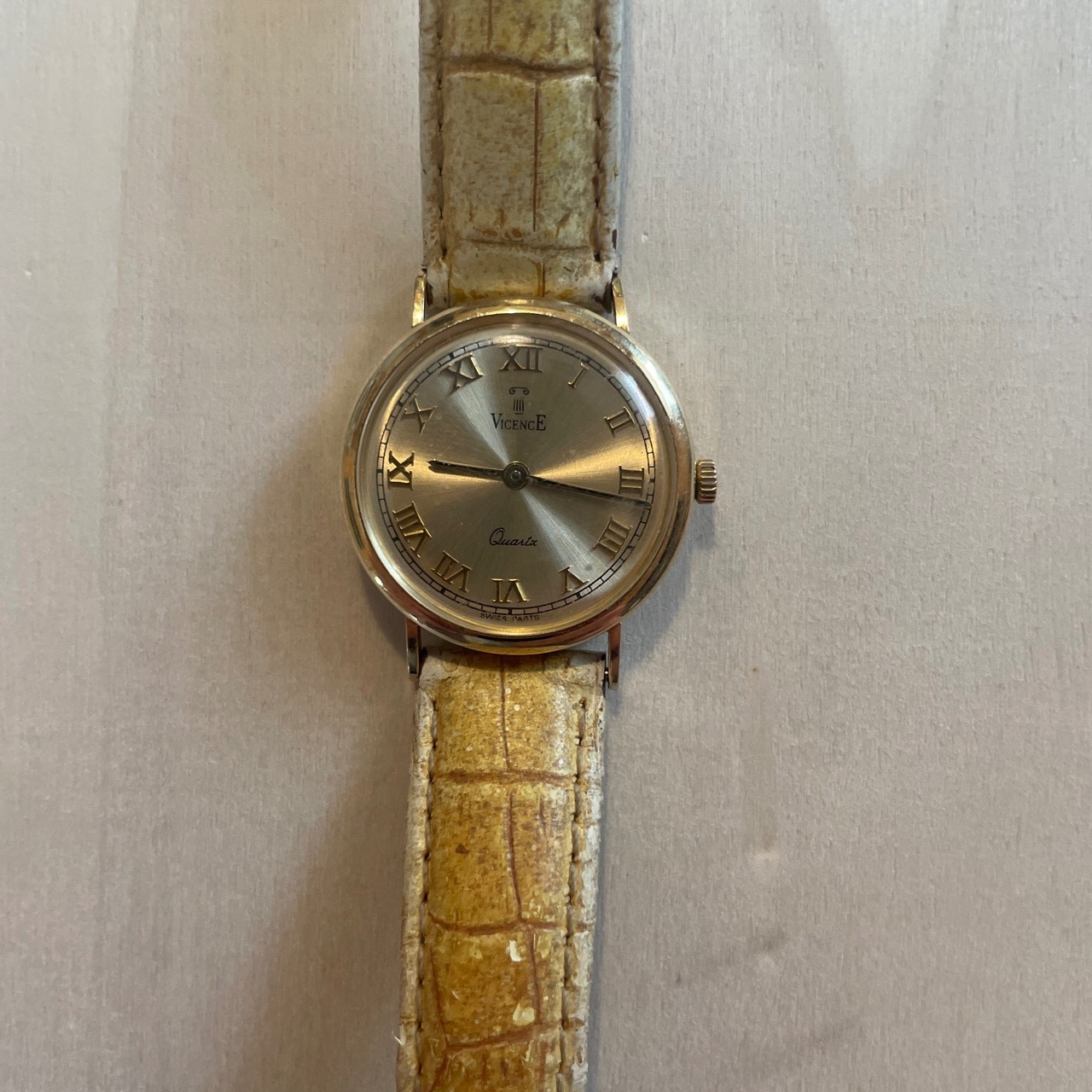 Vintage Vicence Milor Italy 14K Gold 585 Ladies Quartz Watch