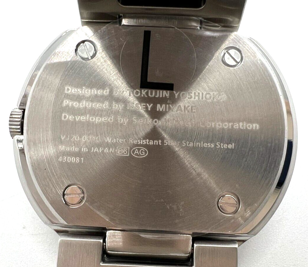 Issey Miyake To NY0N001 Tio Yoshioka Tokujin Designed IM-SILAN001 Wrist Watch