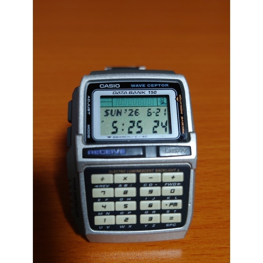 CASIO Wave Ceptor Digital Data Bank W151 Watch