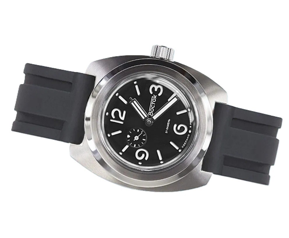 VOSTOK AMPHIBIA AUTOMATIC 170964 “PANERAI” BELT. RUBBER/ AMPHIBIA PLASTIC STRAP