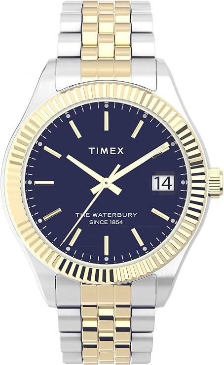 New Timex Waterbury Legacy Quartz Blue Dial Ladies Watch TW2V31600