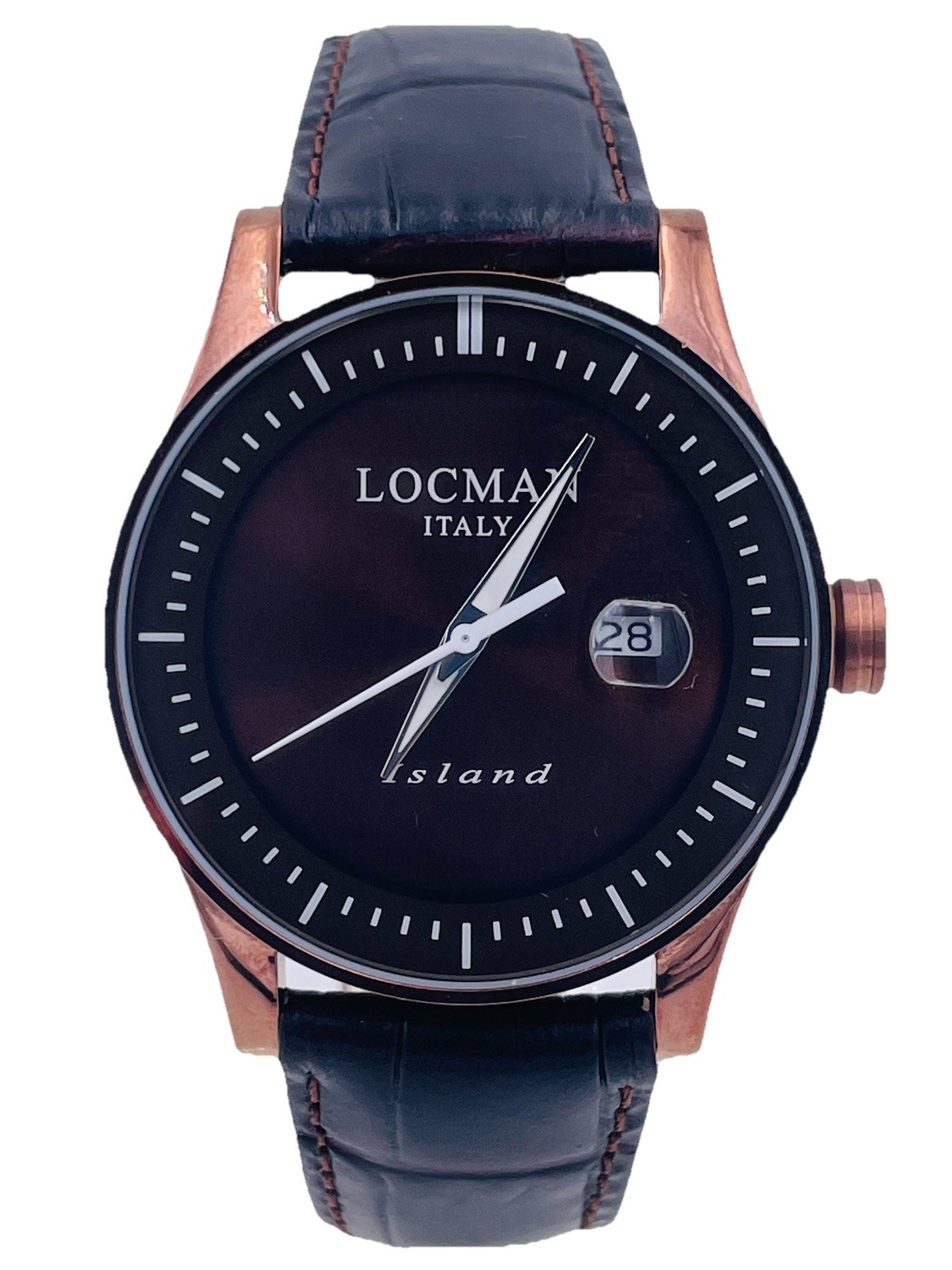 Locman Island Date Rubber/Titanium Watch 40mm 600BBP/280 Hot Sale New
