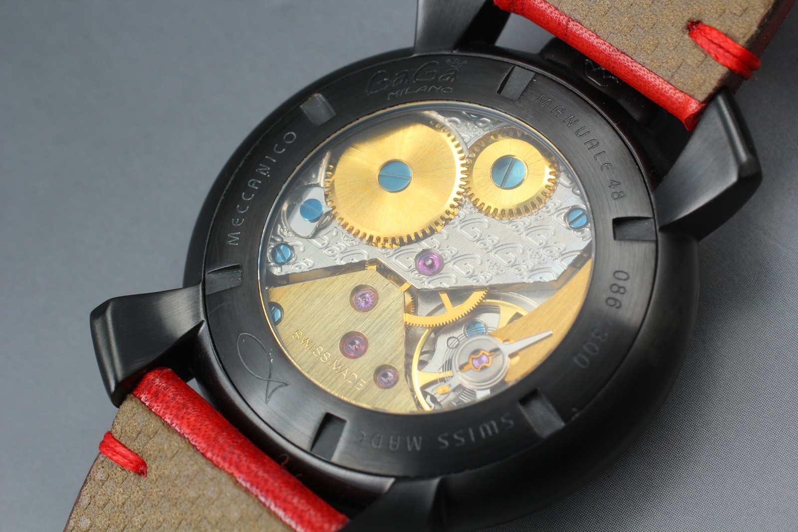 [N MINT w/ BOX] GaGa Milano Manuale 48 Las Vegas Limited to 300 Hand Wind Watch