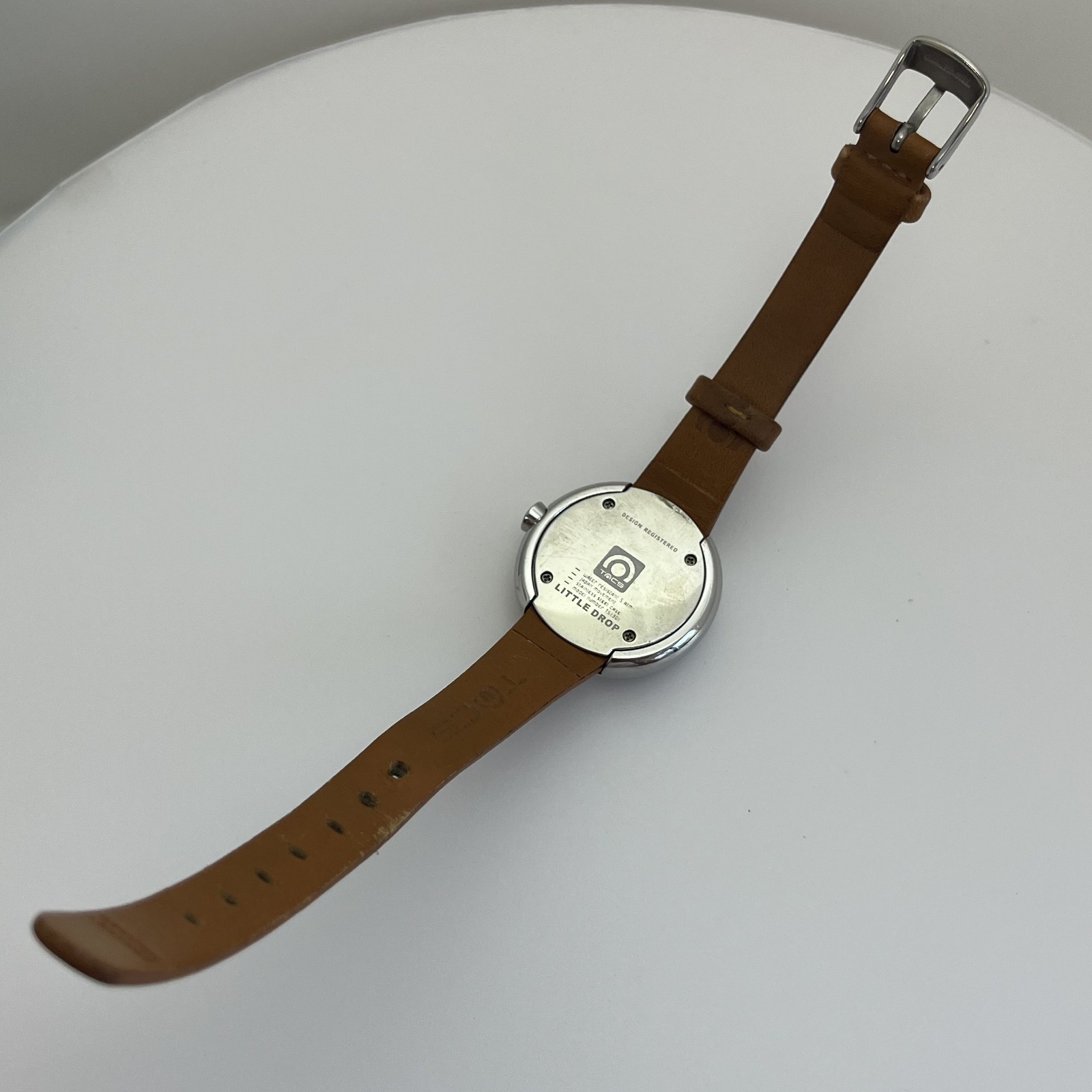 TACS LITTLE DROP Water Ripple Design Quartz Watch TS1301 Minimalist Leather#944B