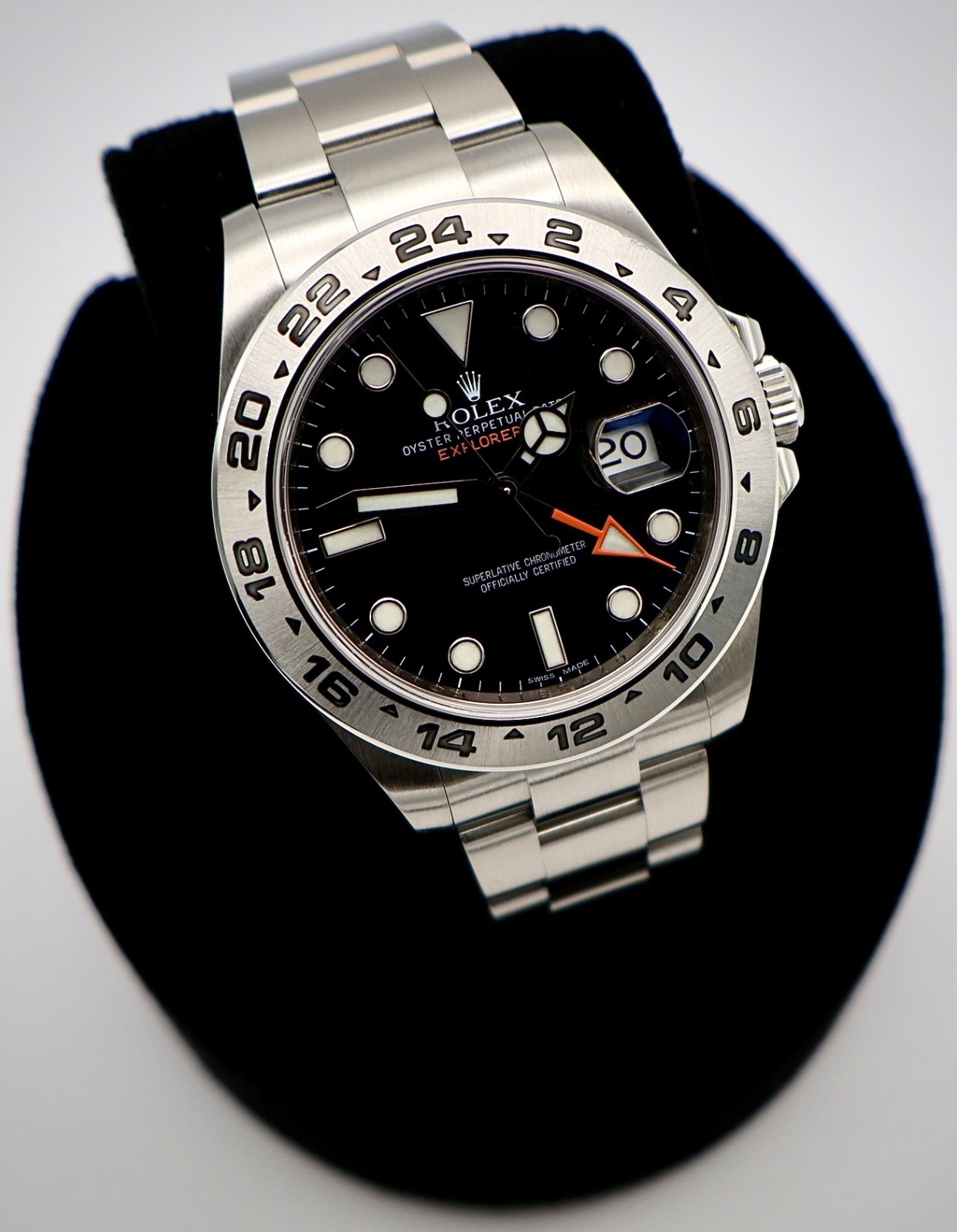 Rolex Explorer II 216570 Black Dial 2012 Original Rolex Card Full Links