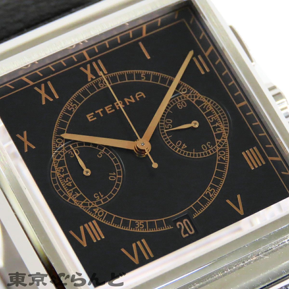 Eterna KonTiki Heritage 1938 LIMITED EDITION Watch SS Leather Black Box
