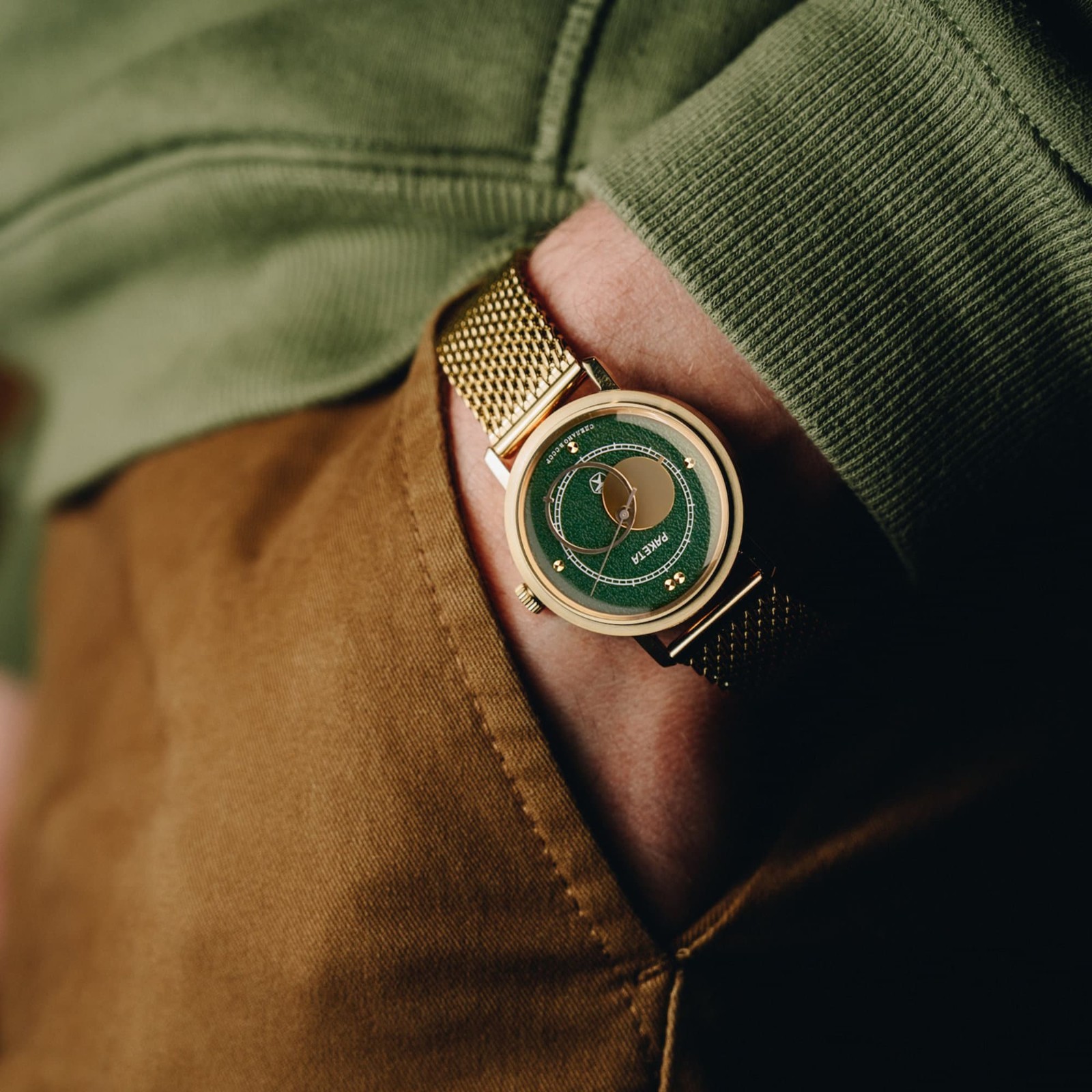 Rare Green Vintage Raketa Kopernik (Copernicus) 1980s, Soviet Men’s Watch